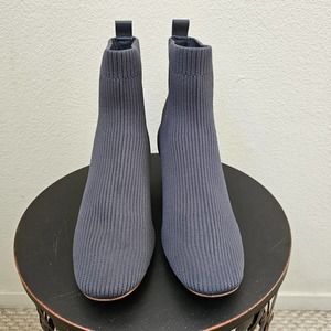 EVERLANE Women's The Glove Boot Ribbed Knit Slate Gray Booties Sz 9